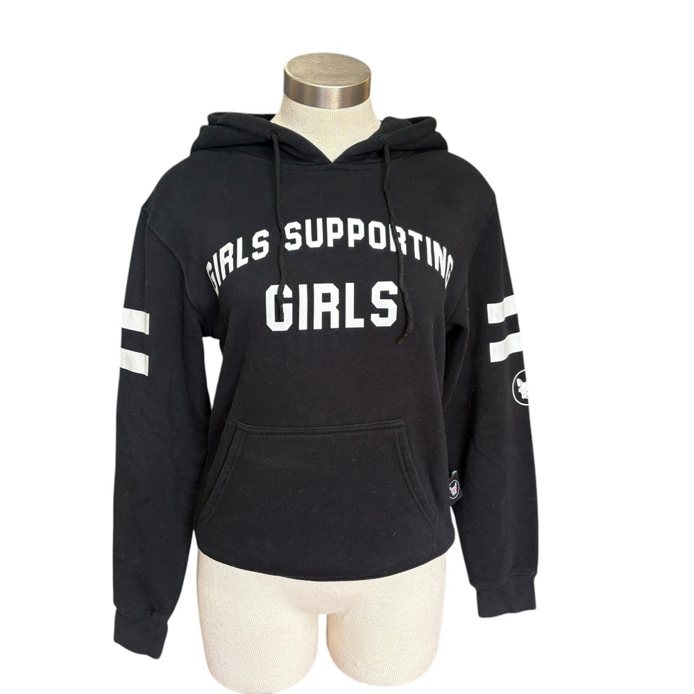 Girls Supporting Girls Adelaide Morin By Fanjoy Hoodie Sweatshirt Black Sz. XS